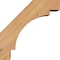 Ekena Millwork 5 1/2"W x 12"D x 12"H Merced Smooth Knee Brace, Western Red Cedar BRC06X12X12MRC00SWR - alternate 4